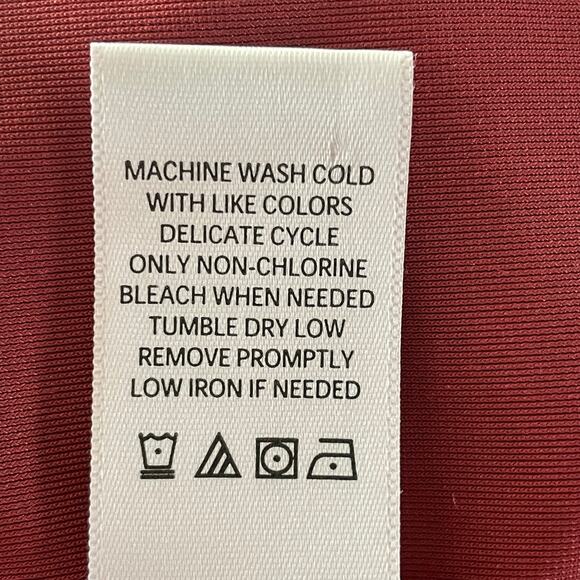 Pioneer Woman Wine Velvet Tone-on-Tone Embroidery Peplum Boho Top Sz XL Romance - Picture 8 of 9